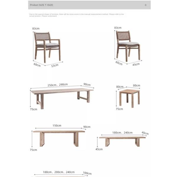 Teak Wood Dining Table And Chair Set
