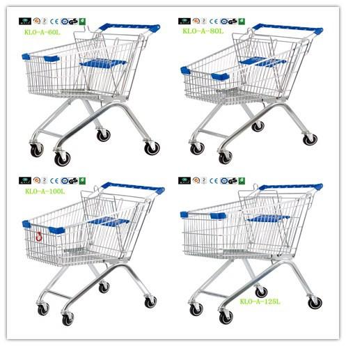 Portable Zinc Plating Retail Shop Equipment 500KGS / Warehouse Cage Trolley