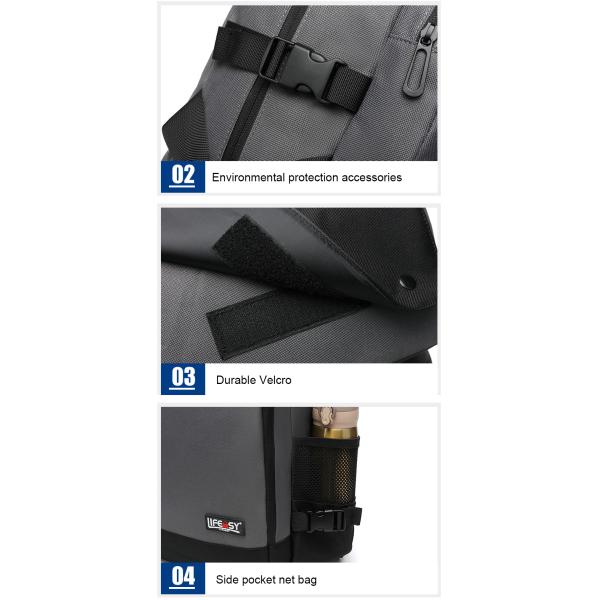 Multifunctional 600D Oxford Cloth Modern Laptop Backpack 20 Litre