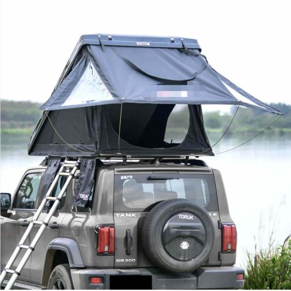 ABS Reliability Plastic Hard Shell Foldable Roof Top Tent Easy To Install