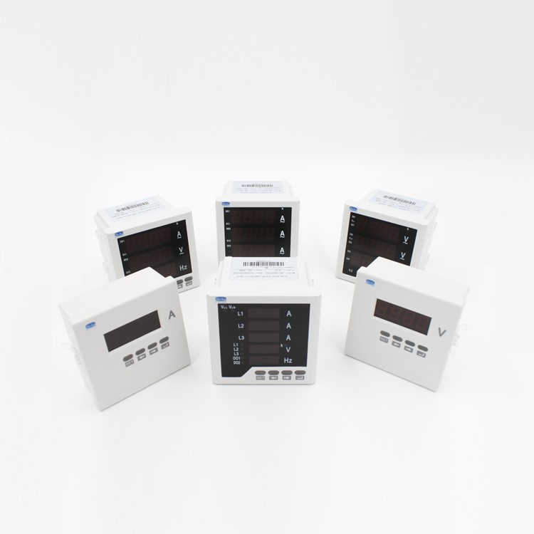 96*96 Digital Multifunction Three-Phase Panel Ammeter RS485 Modbus KWH Meter with Energy Power Features