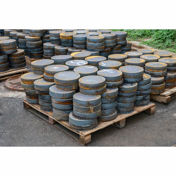 Black Metal Carbon Steel Plate CNC Cutting Service Flame Cutting Parts