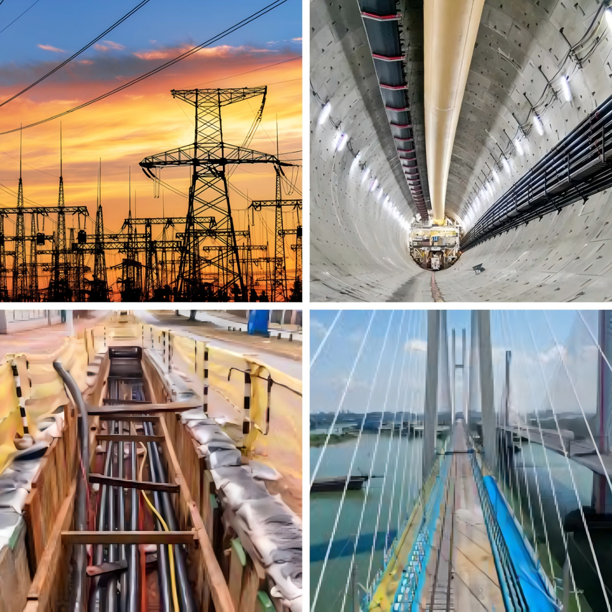 64/110kv HV High Voltage Power Cable CU/XLPE/CWS/STA 123kV 300-2500mm Power Cable