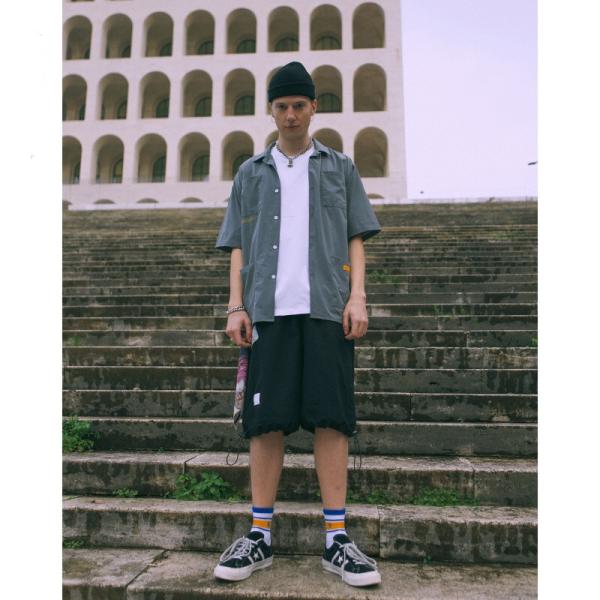 Soild Colors Personalised Oversize Men Shirts Knitted Hip Hop Shirts For Men