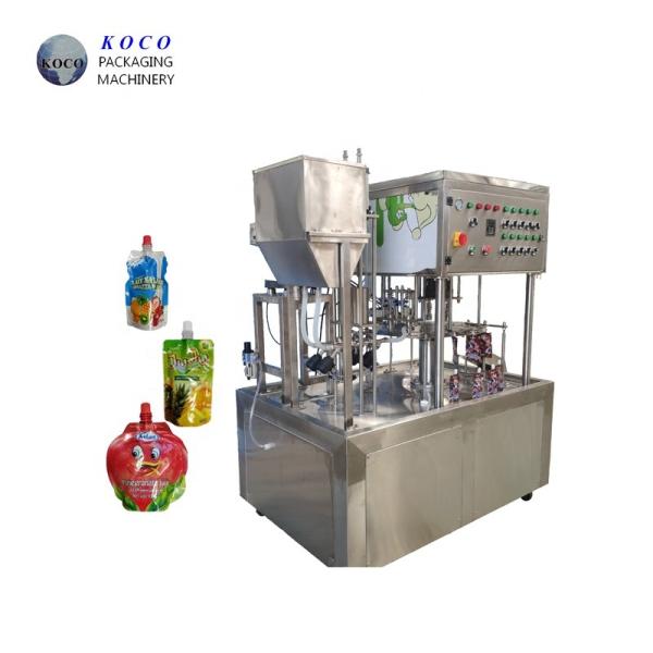 800KG Beverage Processing Plant Double Head Liquid Pouch Filling Machine