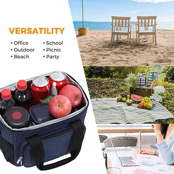 Oxford Lunch 15L Picnic Cooler Bag For Food And Drink