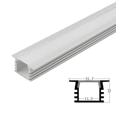 1612B Recessed perfis & extrusões do diodo emissor de luz com tampões de extremidade