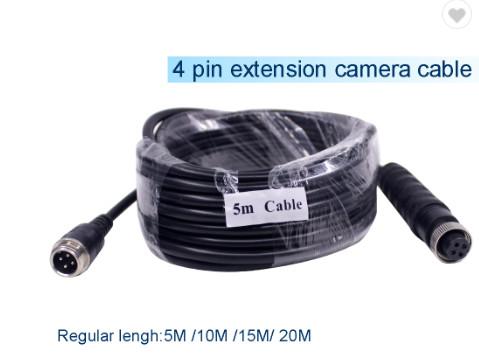 Male To Female Car Rear View Camera Extension Video Cable