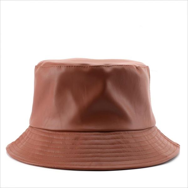 Personality Classical Plain color PU Bucket Cap Outdoor Fishing Cap