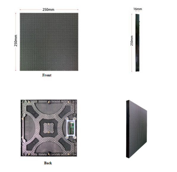 Seamless Splicing 3.91mm Pixel Pitch Outdoor LED Display for Rental Screens 560g