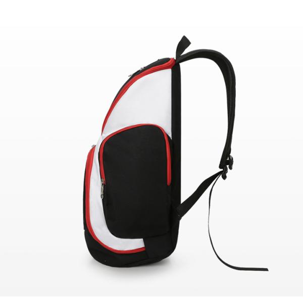 Team Basketball Backpack Men's Sports Gym Bag with Letter Pattern and Zipper Closure