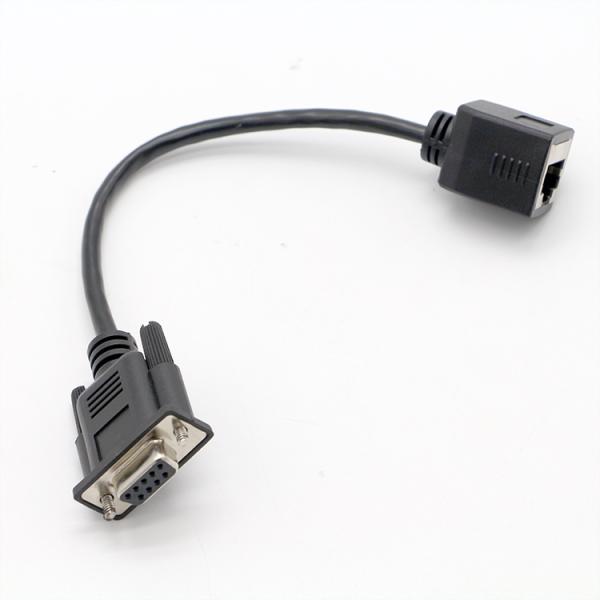 DB9 Female RS232 Serial To RJ45 Female Socket  Cable