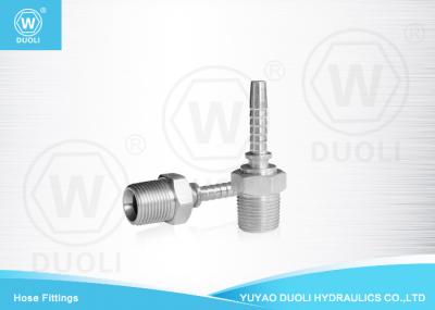 Adaptadores hidráulicos masculinos da mangueira de BSPT cone Seat ISO7-PT de 60 graus pela máquina do CNC