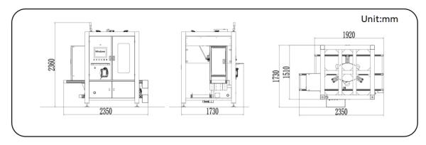 KZ-1200D máquina de cartão de mão de aranha WSC-1200D robô paralelo
