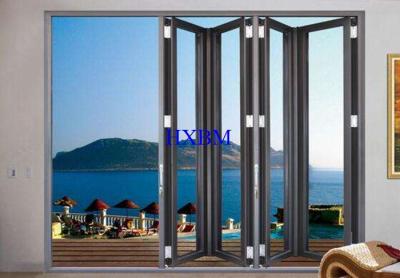 Smooth Pushing Aluminum Folding Doors With Weatherproofing And Acoustic Performance