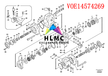VOE14574269 KDRDE5K-20/40C04-109 Excavator Electric Parts EC210 EC240 SKX5P-17-209