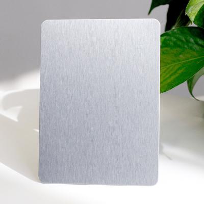 304/304L No 4 Finish Anti-fingerprint Stainless Steel Sheet With PVD Silver Coating For Exterior Wall Decoration