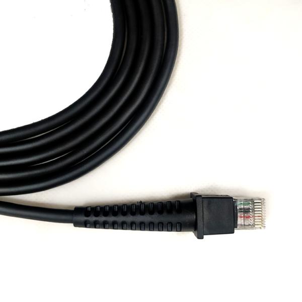 Coiled USB To Rj50 Cable , Datalogic Scanner Cable For Gd4130 Gd4110