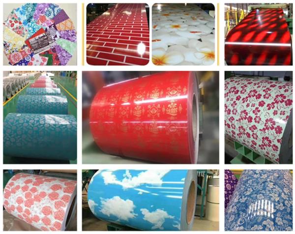pink marble design ppgi &ppgl, flower/wood/marble/brick/Camouflage grain prepainted steel coils and sheets made in China