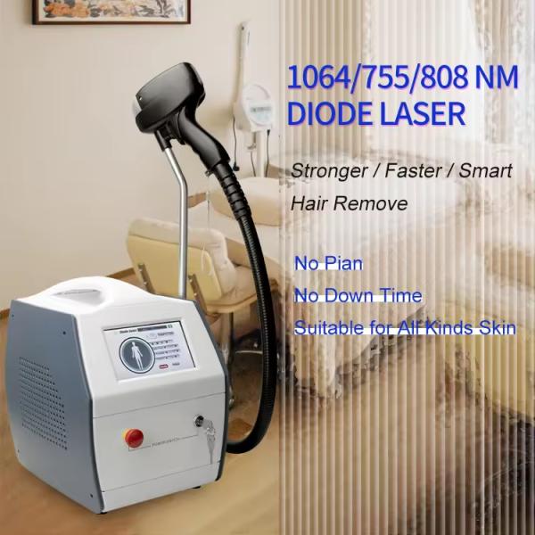 Machine d'épilation laser à diode de haute puissance portative 755 808 1064 nm 808 nm