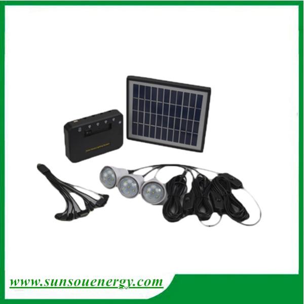 High quality solar home lighting system, mini solar lighting kits for camping, solar power kits with phone charger