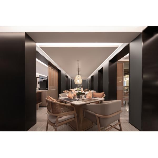 Modern Hotel Dining Room Furniture Including Square Dining Table And Dining Chairs