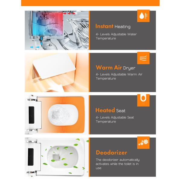 Изделия современного лидирующего автоматического Bathroom санитарные справляются умные умные туалеты