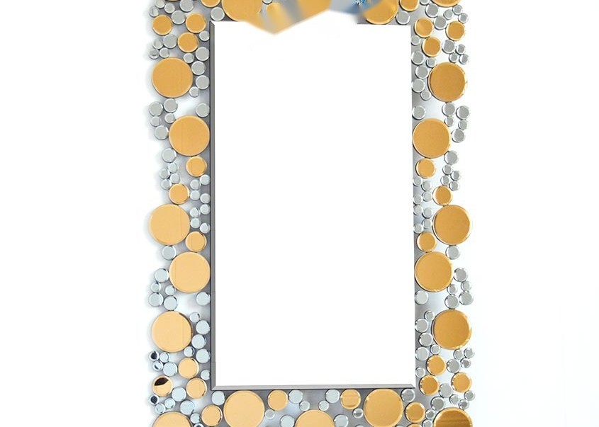 Quart Mirror Set of 4 with Venetian Frame - 50X40X4CM Decorative Wall Mirrors