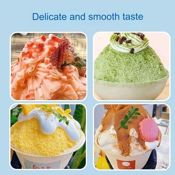 Ice Shaver Machine for Milk Snow Ice Cream Continuous and Rapid Ice Dispensing System