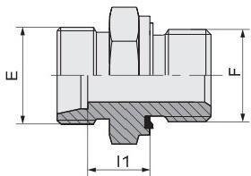 1CB Мужской нить многофункциональный адаптер прочный гидравлический сцепление адаптер 18-12WD
