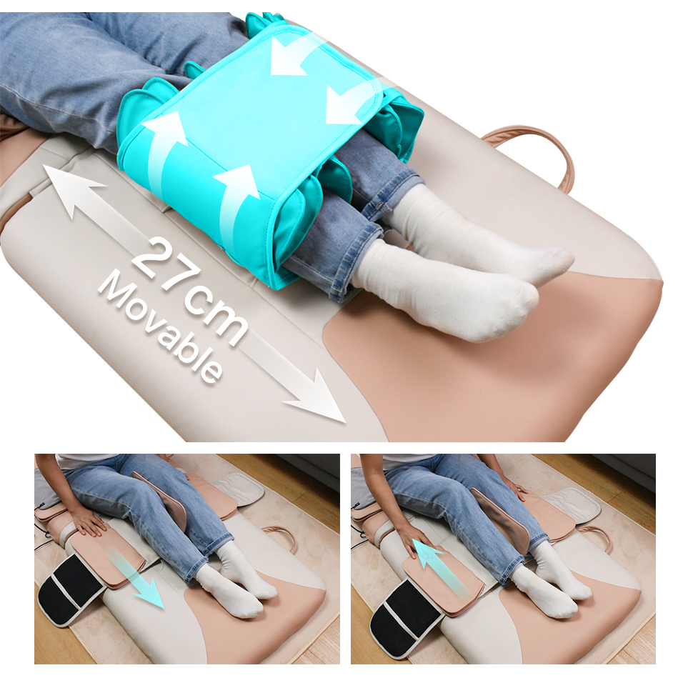 Full Body Massage Mattress with Shiatsu Neck Massager Heat Pad and Timing Control for Body Relaxation