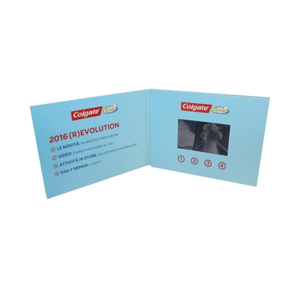 Business Lcd Video Brochure Card , Video Mailer Card Screen 2.4 Inch To 10 Inch