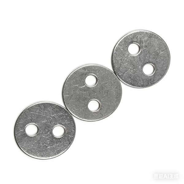 1'' Ss Lacing Washers With Double Hole To Wrap Insulation Around Irregular Shape