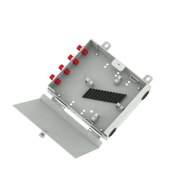 5- FC UPC Type 4 Cores Fiber Optic FTTH Terminal Box Ideal for Network FTTH Solutions