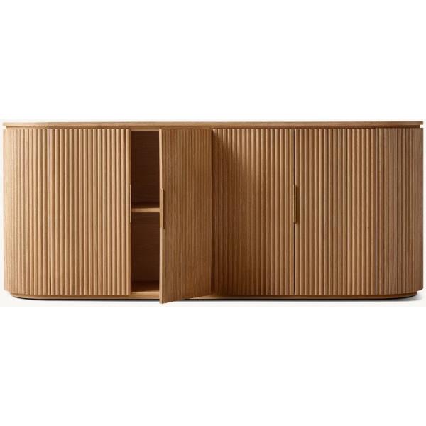 Tabla de consola de dormitorio funcional moderna de 1800 mm con techo de piedra sinterizada