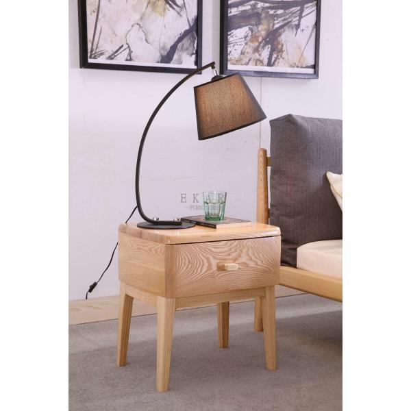 Drawer Bedroom Furniture Nightstand Bedside