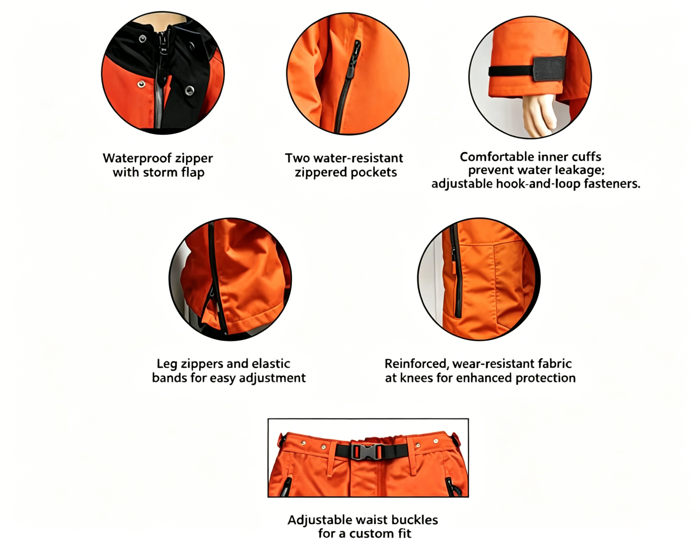 High Strength Pressure Washing Protective Clothing Adjustable Protective Safety Clothing Waterproof