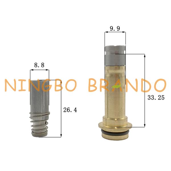 10.0mm OD Automobile Spare Part Brass 3 Way Solenoid Valve Armature