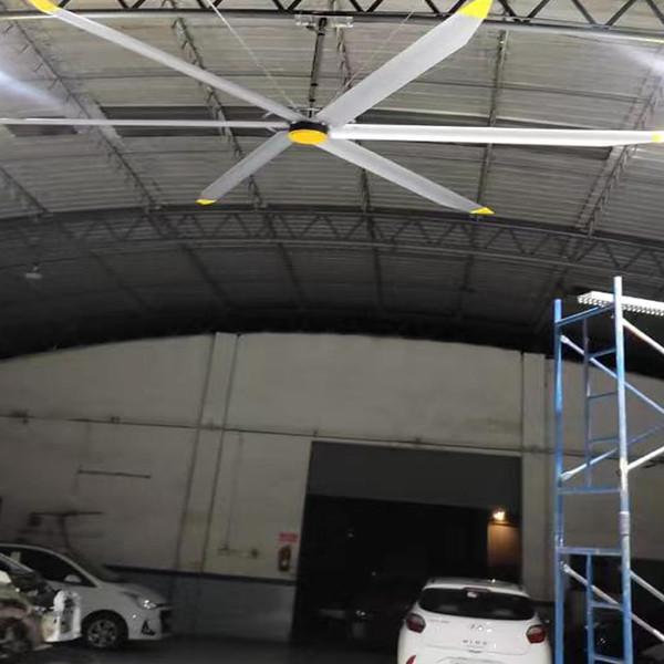 BLCD Motor 5.0m 16FT Big HVLS Ceiling Fan for Air Cooling and Maintenance-Free Design
