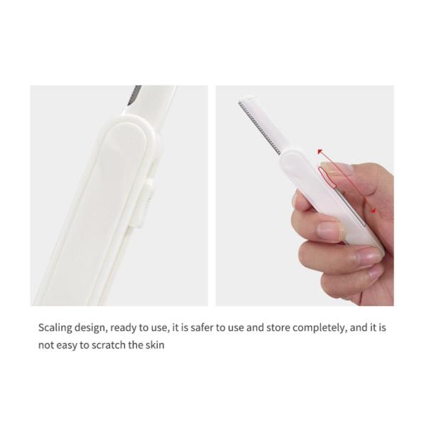 Триммер брови белого см дамы Бритвы SS 18*4*2 нержавеющей стали гибкий