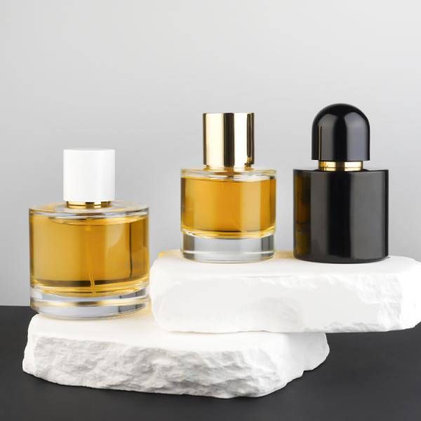100ml Round Clear Glass Perfume Bottle with Magnetic Cap