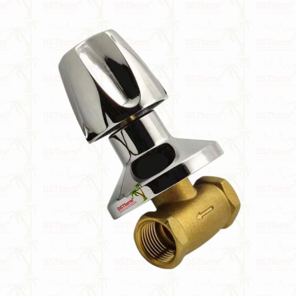 Chrome Plated Brass Stop Valve Global Valve South American Style A 1/2