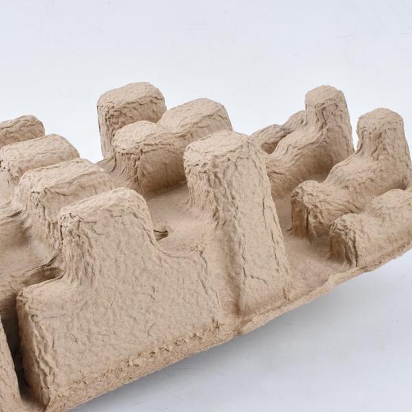 Recyclable Custom Molded Fiber Paper Pulp Mold Packaging Carton Trays by HUADING