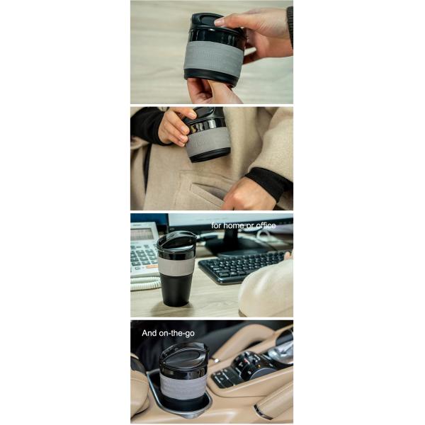 Biodegradable Reusable 12OZ Collapsible Silicone Coffee Cup