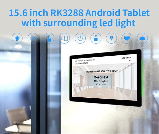 15.6inch планшет конференц-зала андроида 8,1 с NFC RFID POE