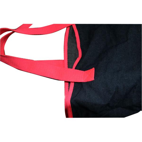 Navy Jeans Fabric Carrier Bags Plastic Seal fashion easy storage light for carry out door shopping