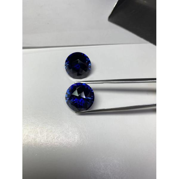 Al2O3 Ocean Blue Sapphire Emerald Stones , Blue Stone Abrasion Resistance