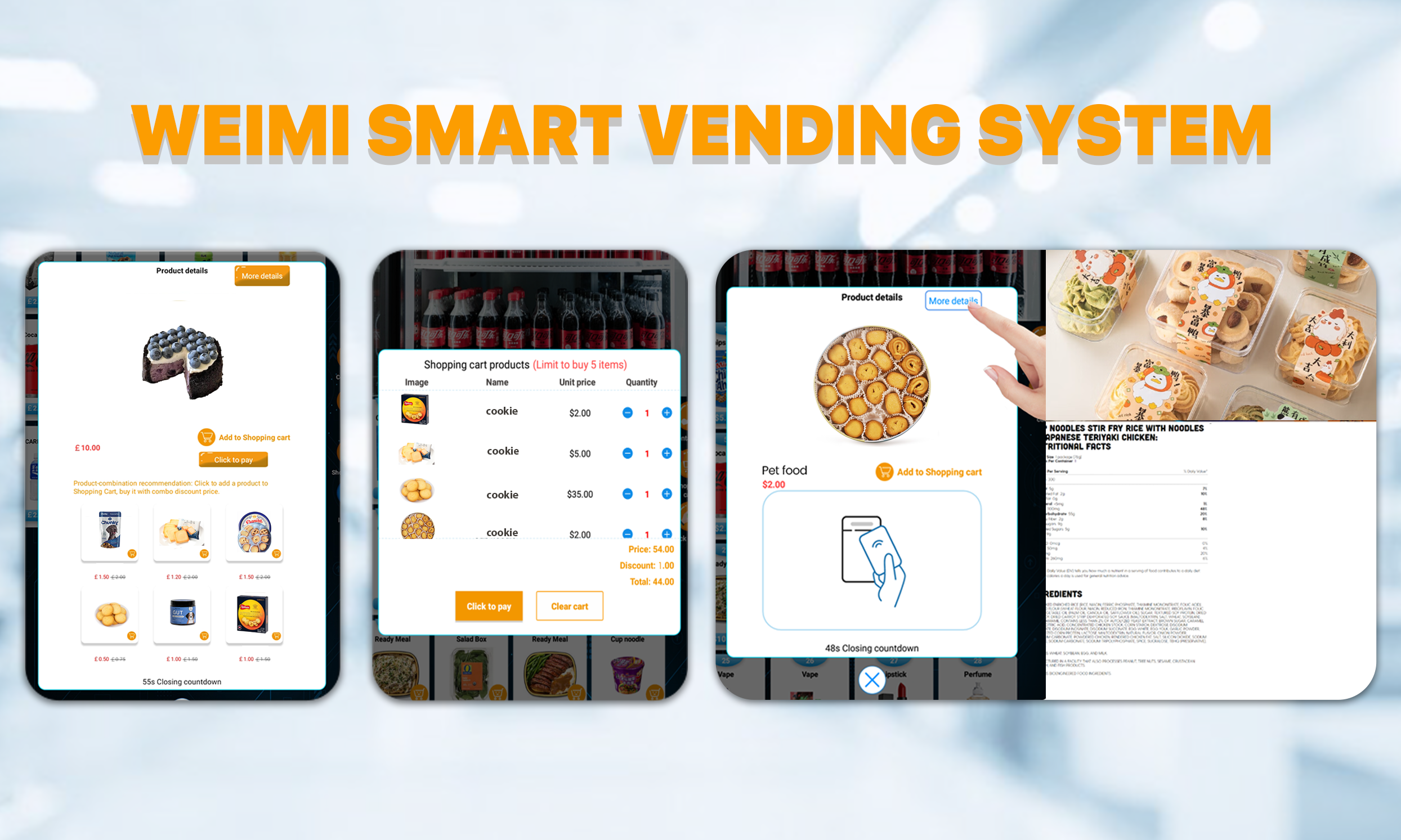 WEIMI Locker Vending Machine for Pre-Order & Pickup Smart Self Service Solution