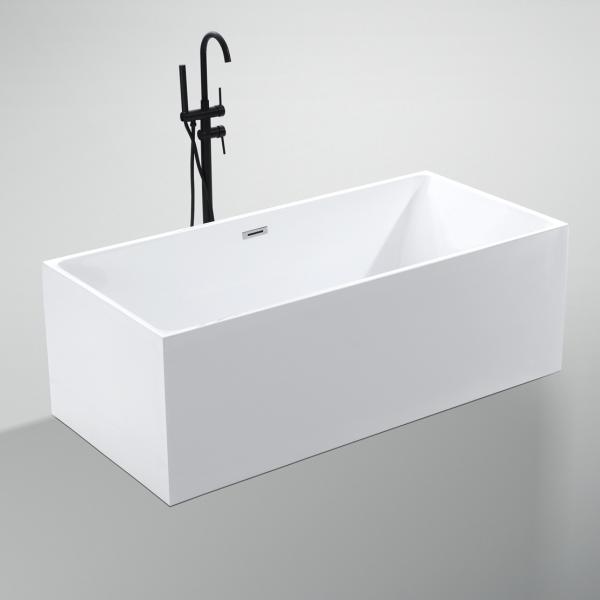 Straight Vertical PMMA Acrylic Freestanding Bathtub with in 1700X750/1700X800X580mm