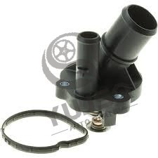 Numéro OEM : 1357711/1235840/ 1312126/1351105/ 1505640/ 8G9G8575AA/ 1476205/1452949/ 4L5G8575AC Boîtier de thermostat de liquide de refroidissement moteur - Compatible avec Ford Escape 2005-2018